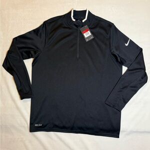 Nike Black Quarter-Zip Dri-FIT Performance Pullover